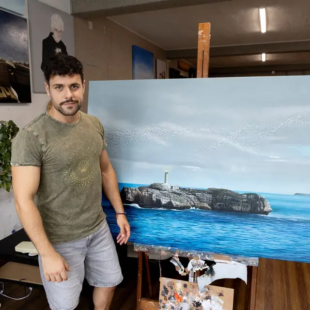 Publicación de David Catá, artista visual, en Instagram
