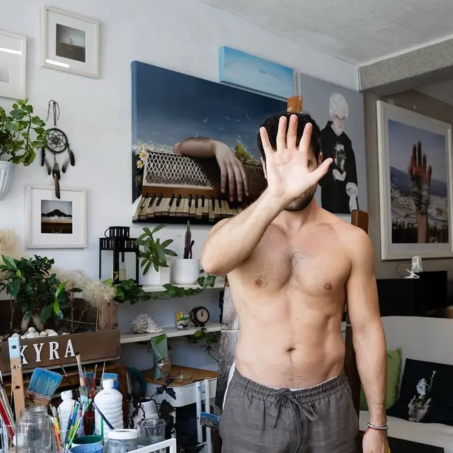 Publicación de David Catá, artista visual, en Instagram